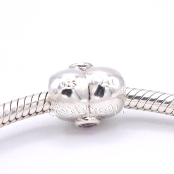 Authentic Pandora Heart with Pink Zirconia Charm - 790134PCZ - Picture 5 of 12